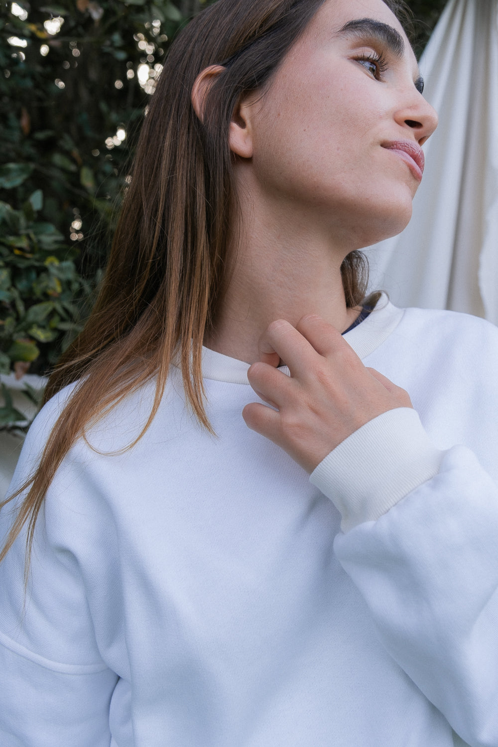 MIA Moda Regenerativa Suéter XXL Suéter Vida Unisex - blanco