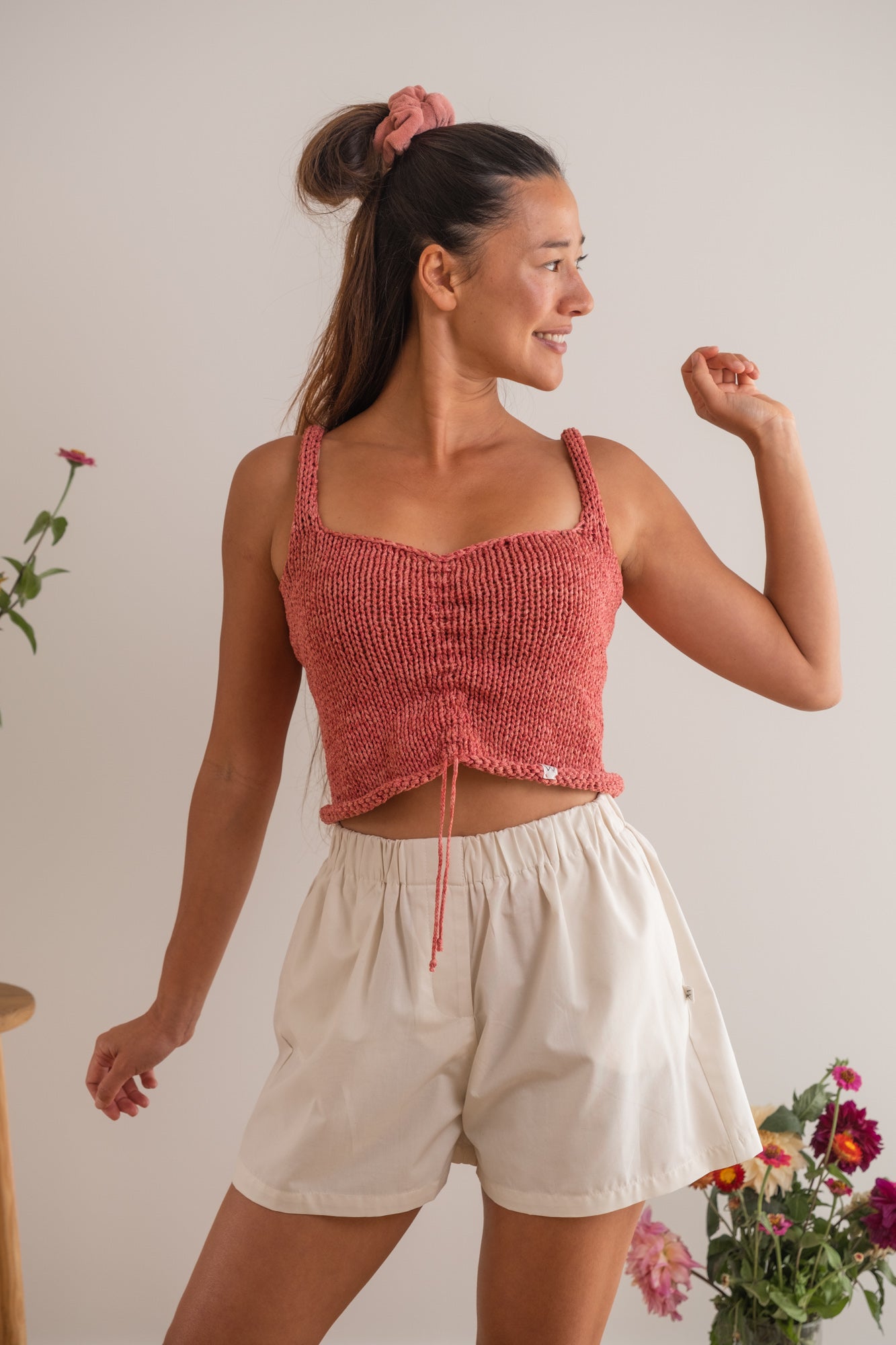MIA Moda Regenerativa Tops M/L / rojo Top Crop Viento