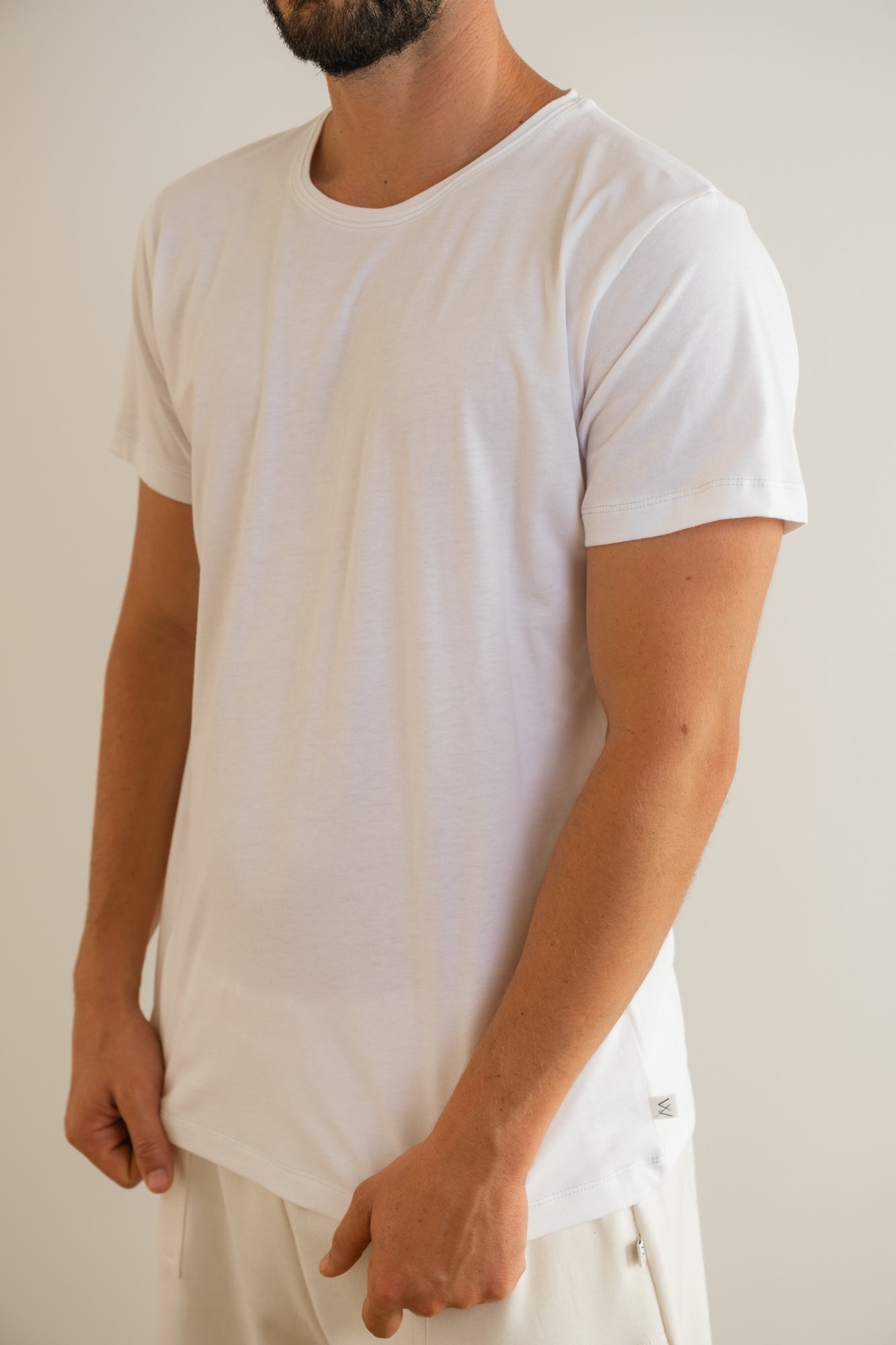 MIA Moda Regenerativa Camisetas L Camiseta Esencial hombre - blanco