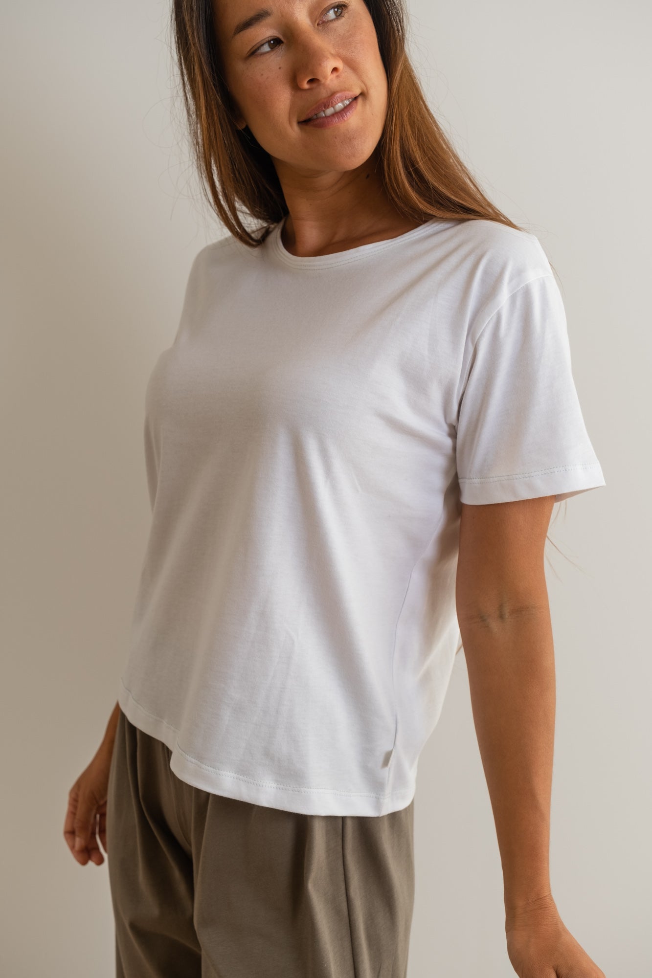 MIA Moda Regenerativa Camisetas M Camiseta Esencial mujer - blanco
