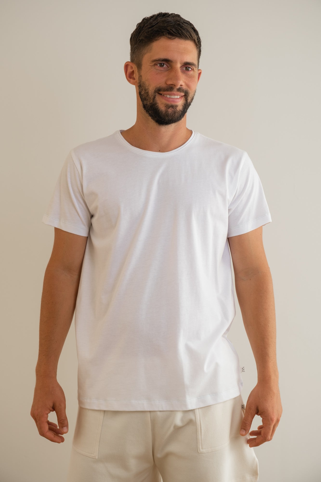 MIA Moda Regenerativa Camisetas S Camiseta Esencial hombre - blanco