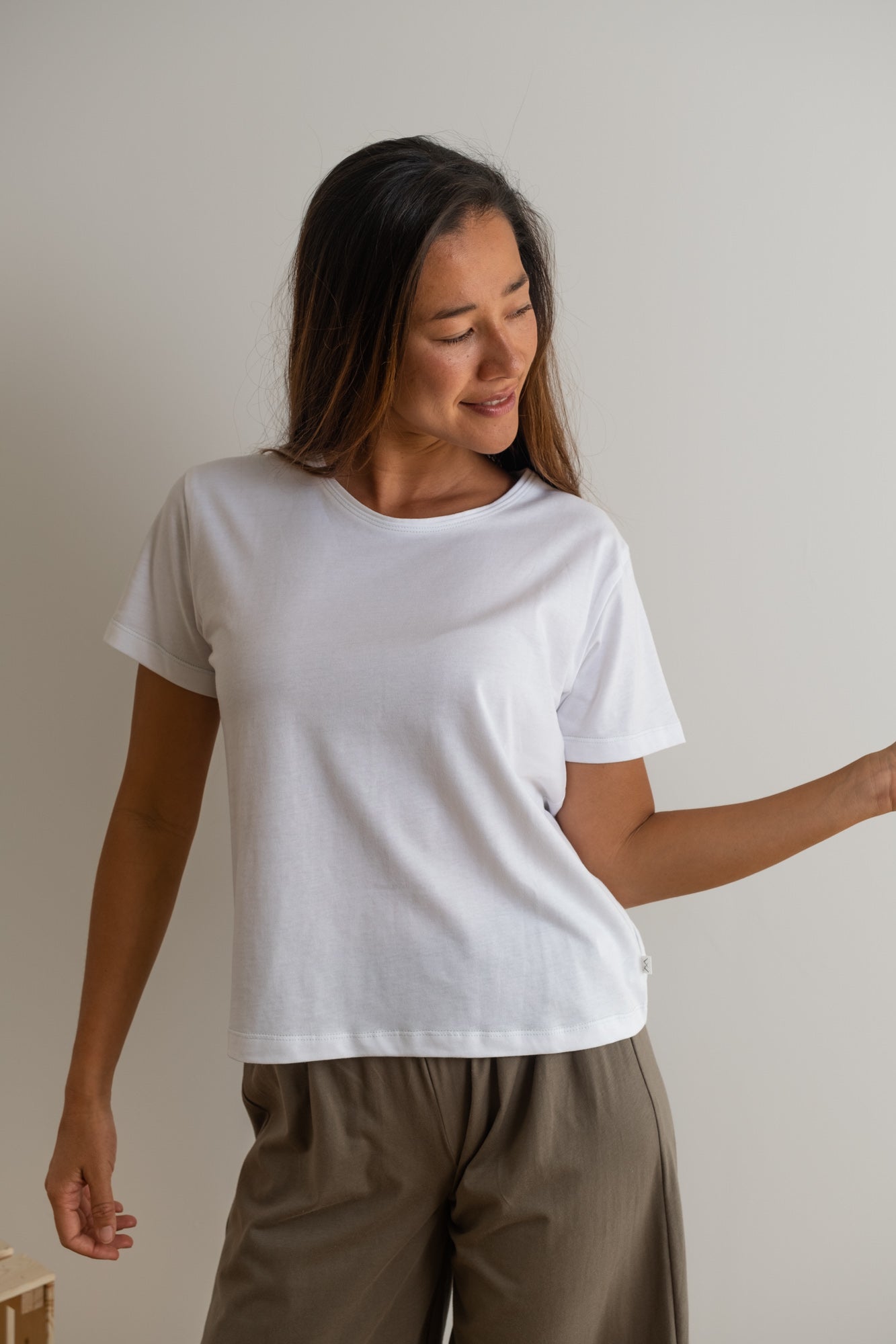 MIA Moda Regenerativa Camisetas S Camiseta Esencial mujer - blanco